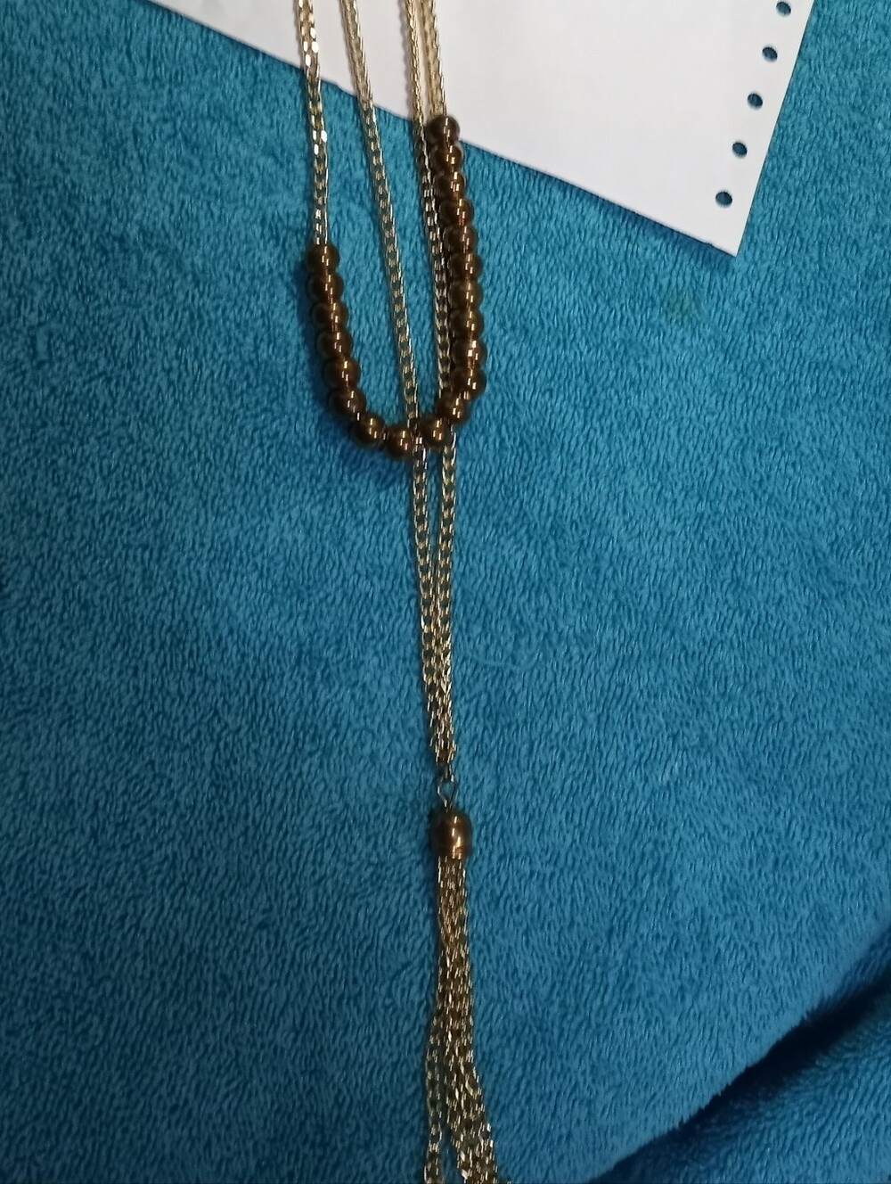 Gold-Tone Beaded Layered Pendant Necklace - Women Jewelry